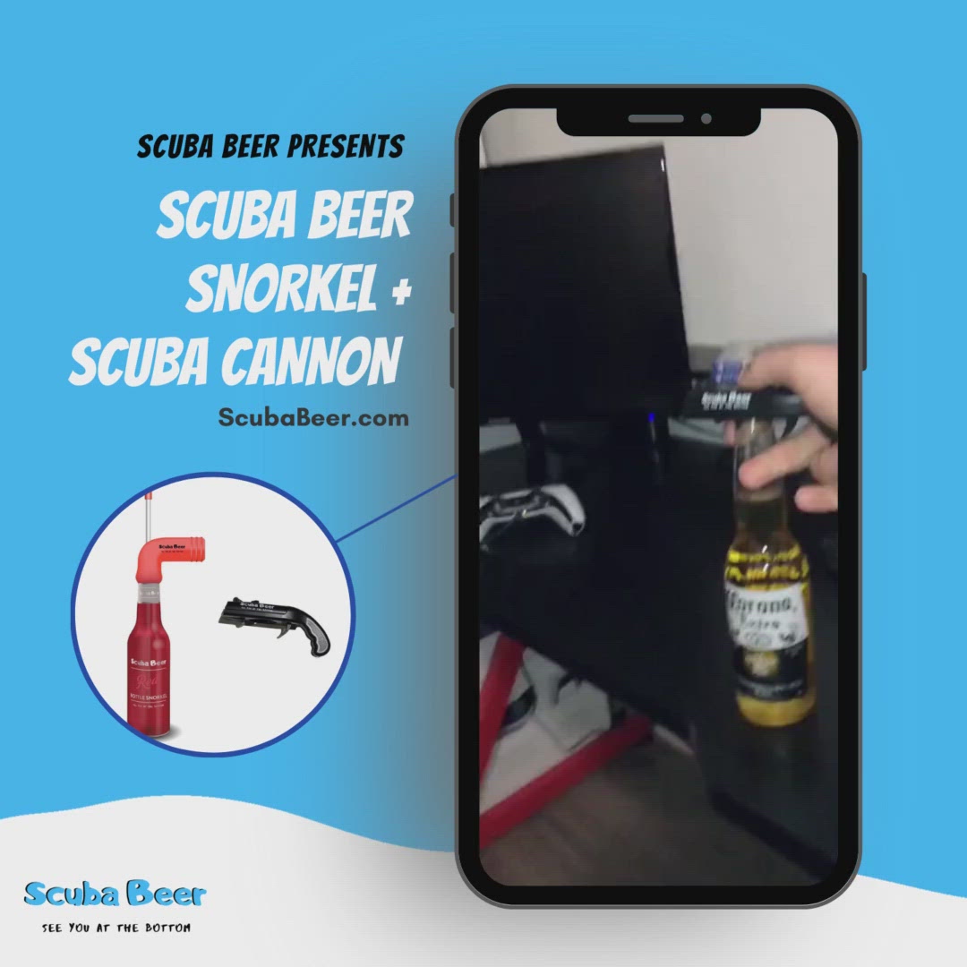 Scuba Beer™ Snorkel + Scuba Cannon